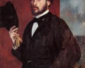 埃德加 德加 : Self Portrait Saluting